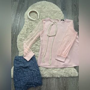 Old Navy Everyday Short Chambray Blue Linen Size 12